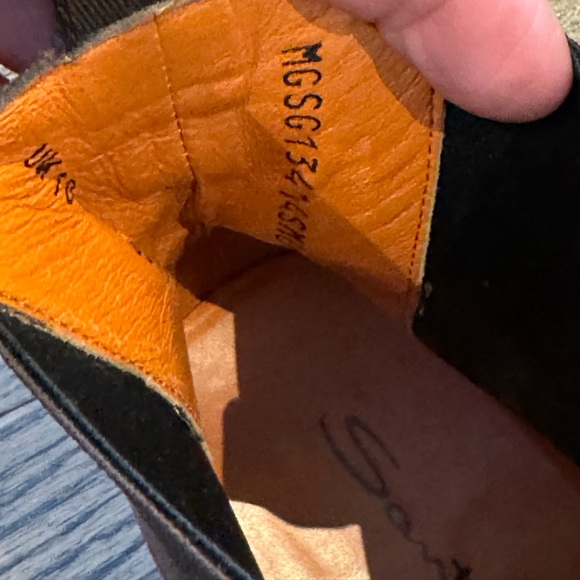 Santoni Chelsea boots in Suede -11 - Picture 5 of 7